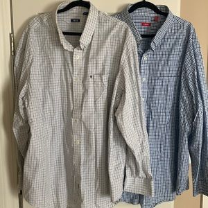2 Izod long sleeves shirts